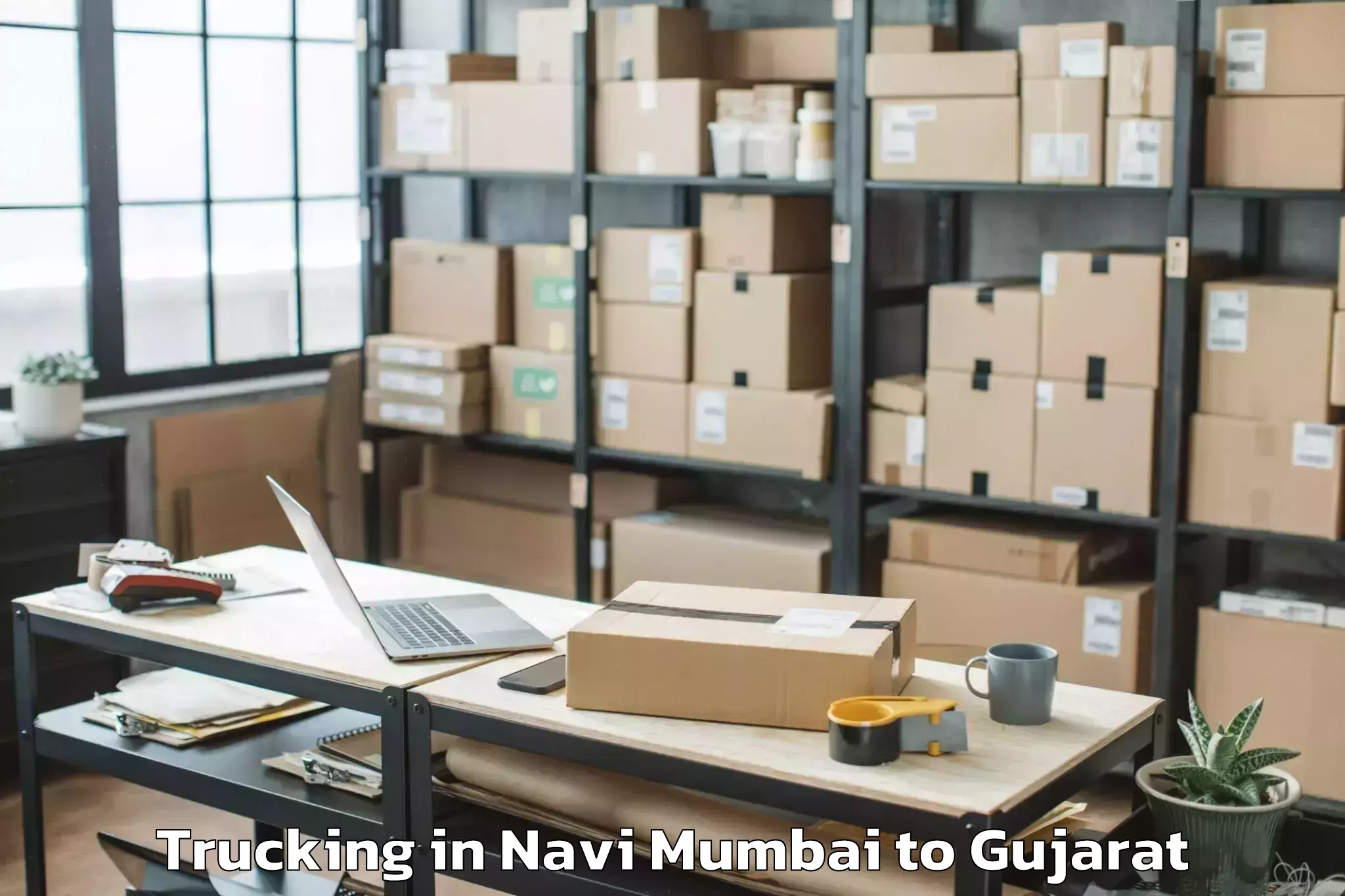 Professional Navi Mumbai to Prantij Trucking